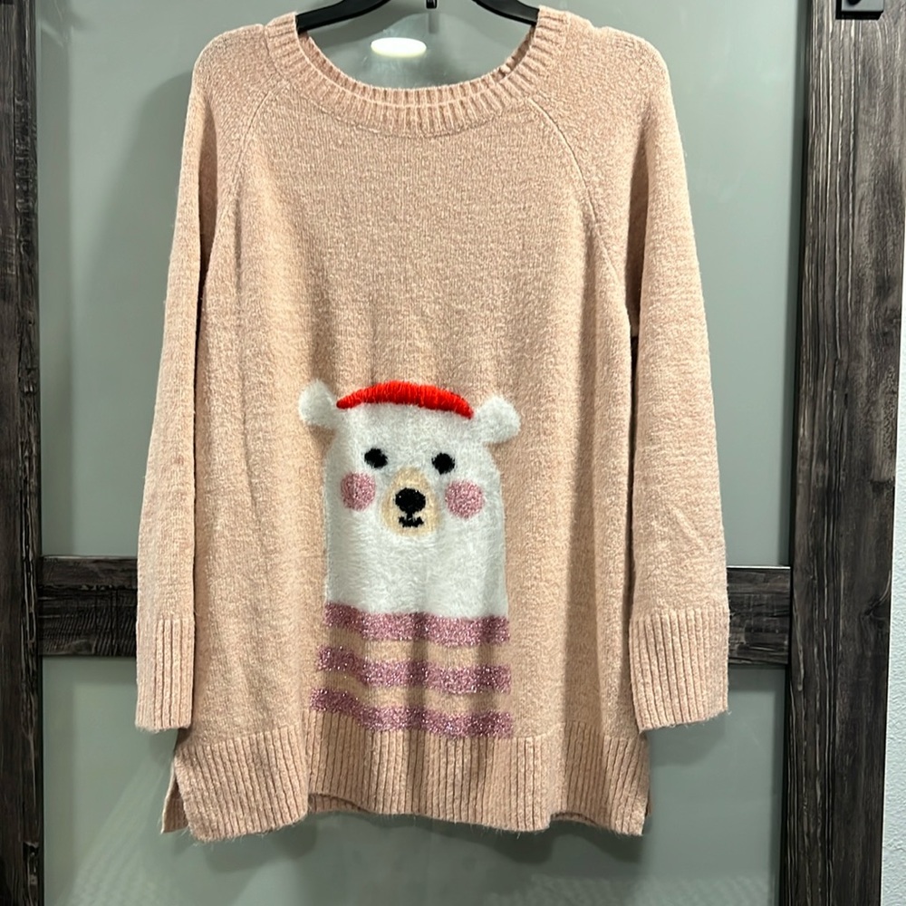 Lauren Conrad whimsical polar bear sweater. Size XL